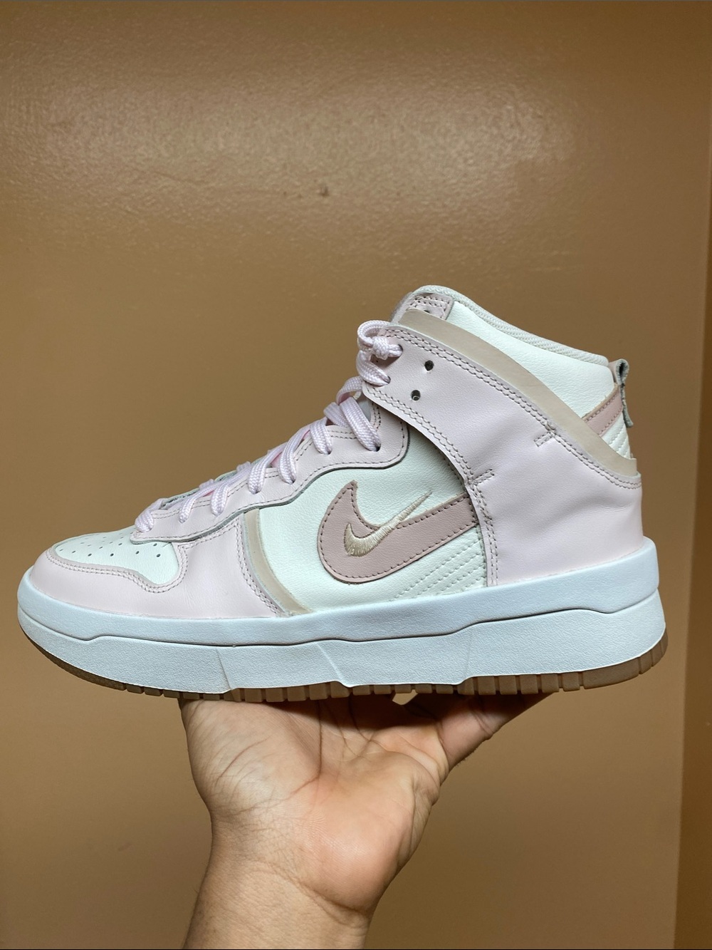 Nike Dunk High Up Rebel “Pink Oxford” Size 9.5 DH3718-102 - Picture 6 of 16